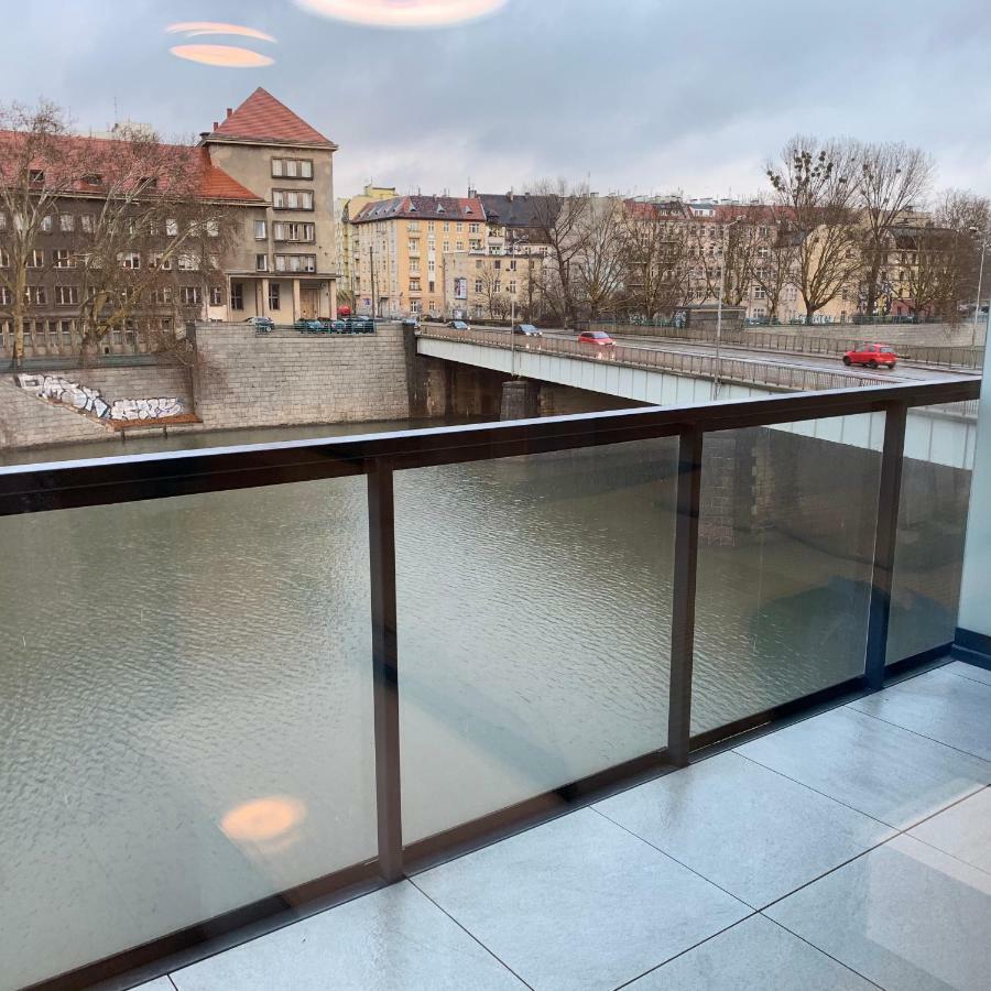 Apartament Studio Z Widokiem Na Odre Bulwary Ksiazece Breslávia Exterior foto